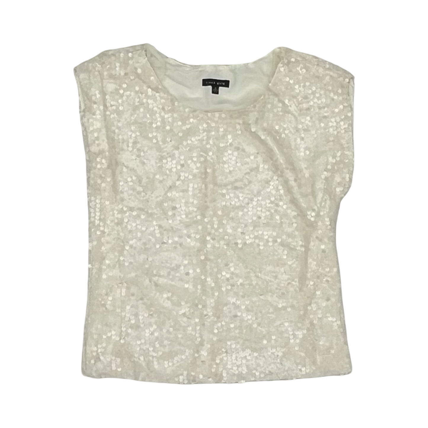 Blouse Sleeveless By Clothes Mentor In Cream, Size:S