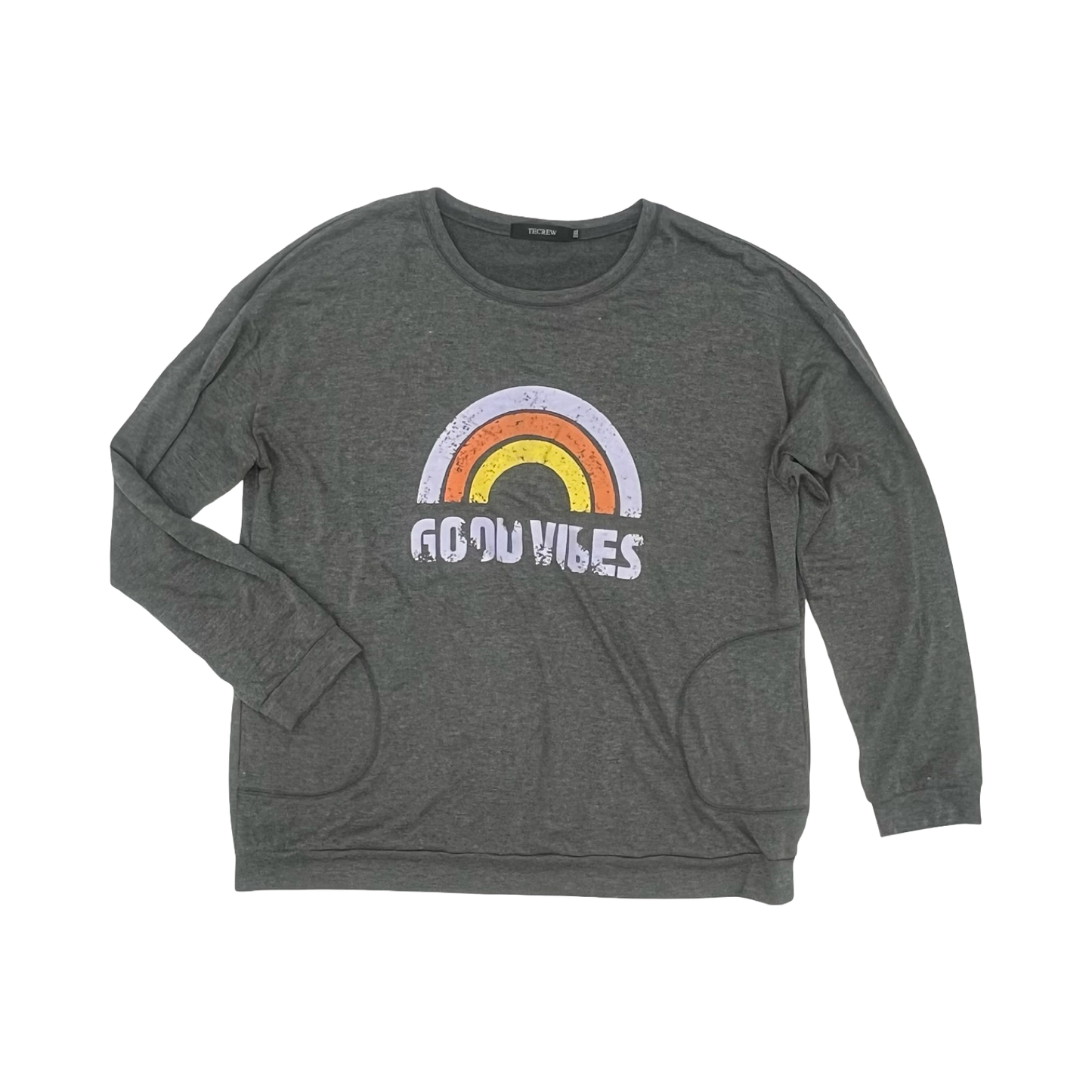 Top Ls By Clothes Mentor In Grey, Size:2X