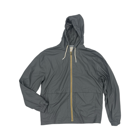 Jacket Windbreaker By Weatherproof In Grey, Size:L