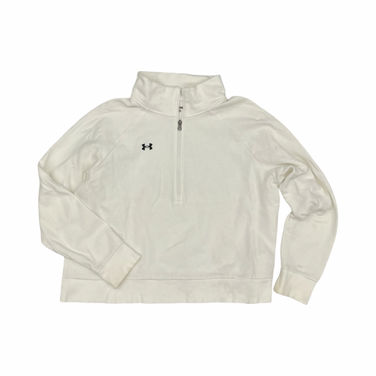 Athletic Sweatshirt Collar By Under Armour In White, Size:Xxl