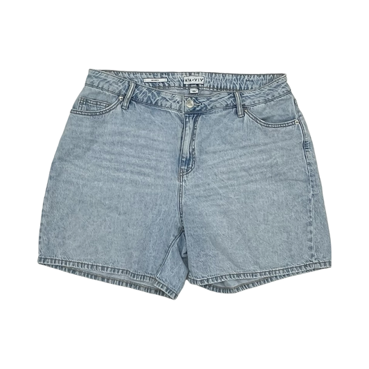 Shorts By Ava & Viv In Blue Denim, Size:18