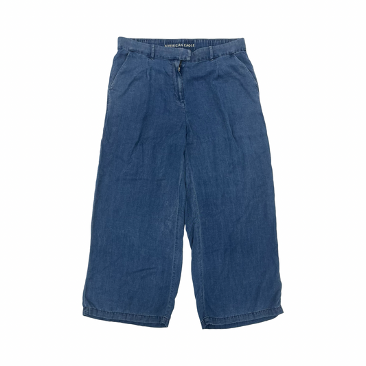 Pants Wide Leg By American Eagle In Blue, Size:16
