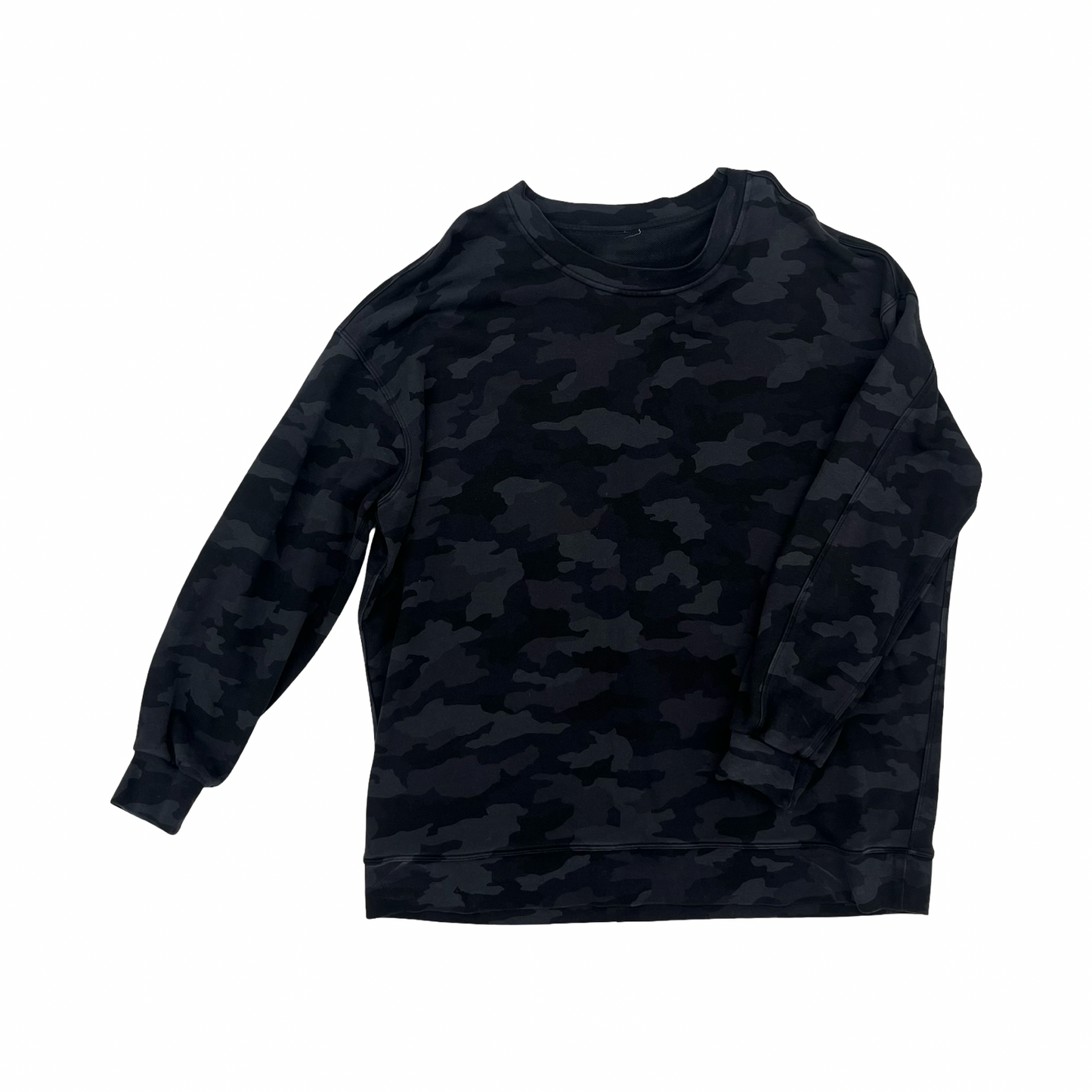 Athletic Sweatshirt Crewneck By Lululemon In Camouflage Print, Size:Xl