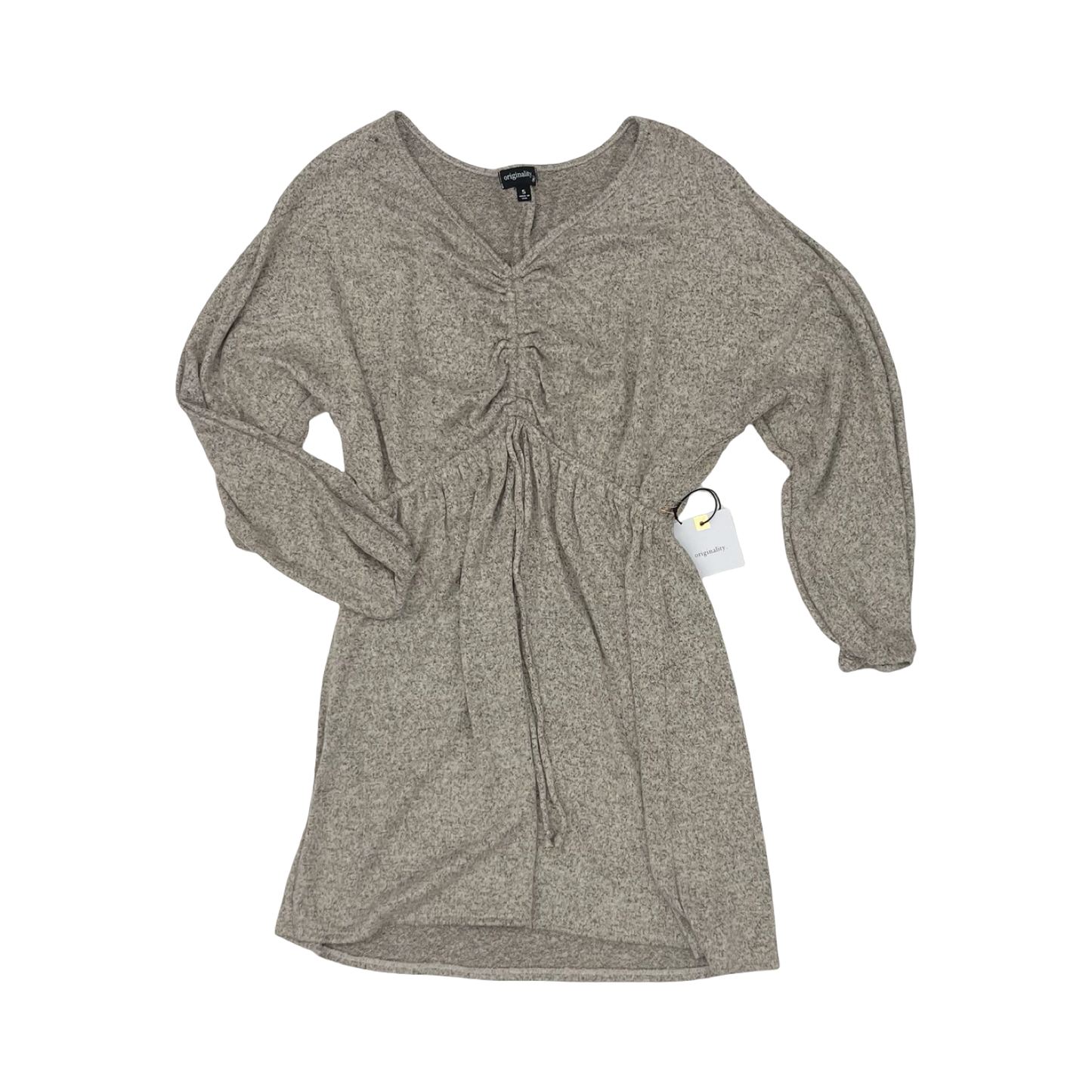Dress Casual Short By Originality In Tan, Size:S