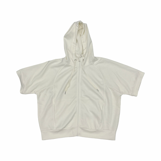 Sweatshirt Hoodie By Clothes Mentor In Cream, Size:Xl