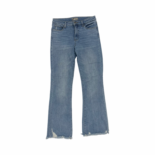 Jeans Flared By Kut In Blue Denim, Size:4