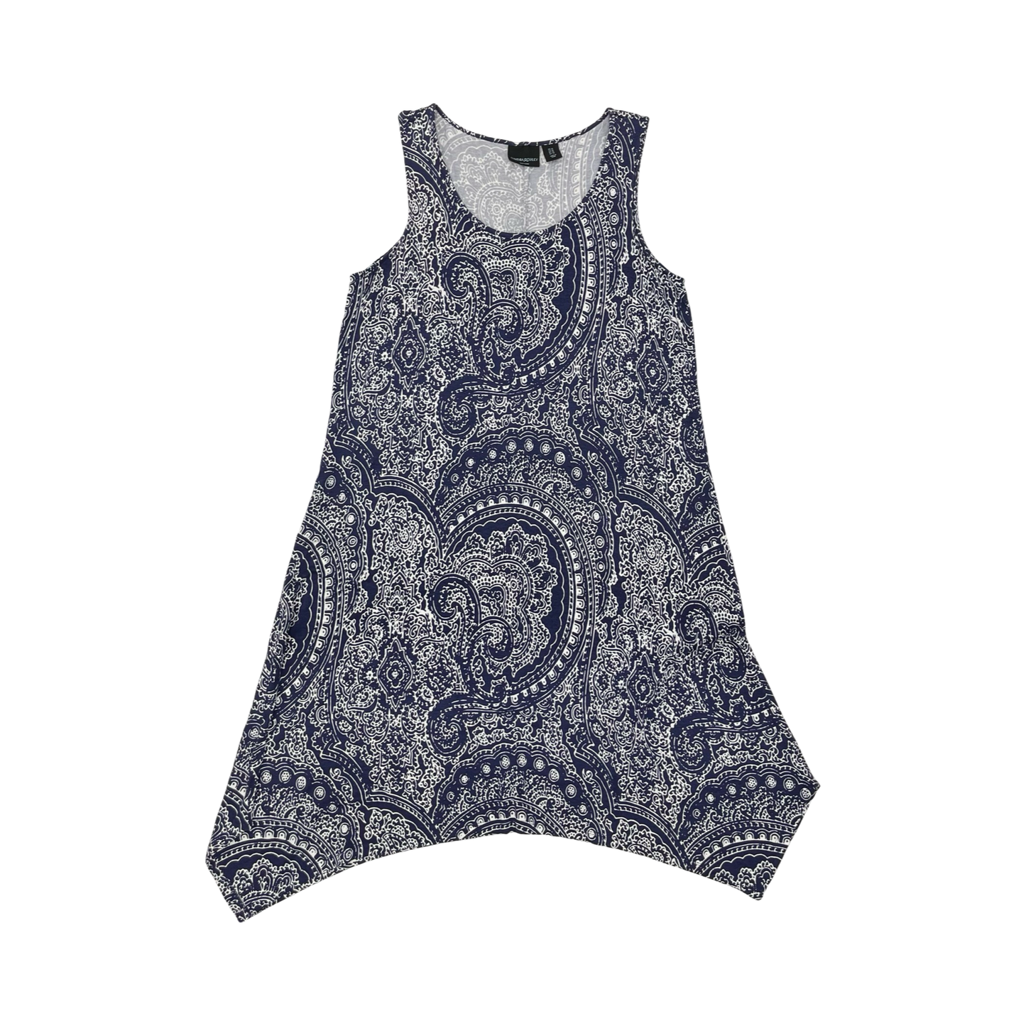 Dress Casual Midi By Cynthia Rowley In Blue & White, Size:1X