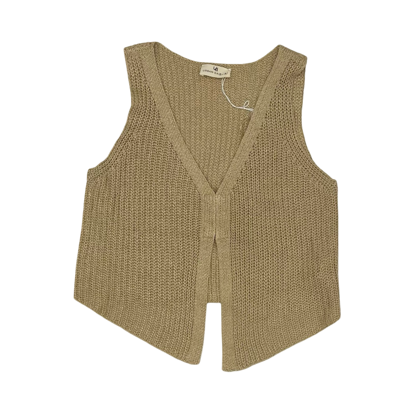 Vest Other By Urban Daizy In Tan, Size:L