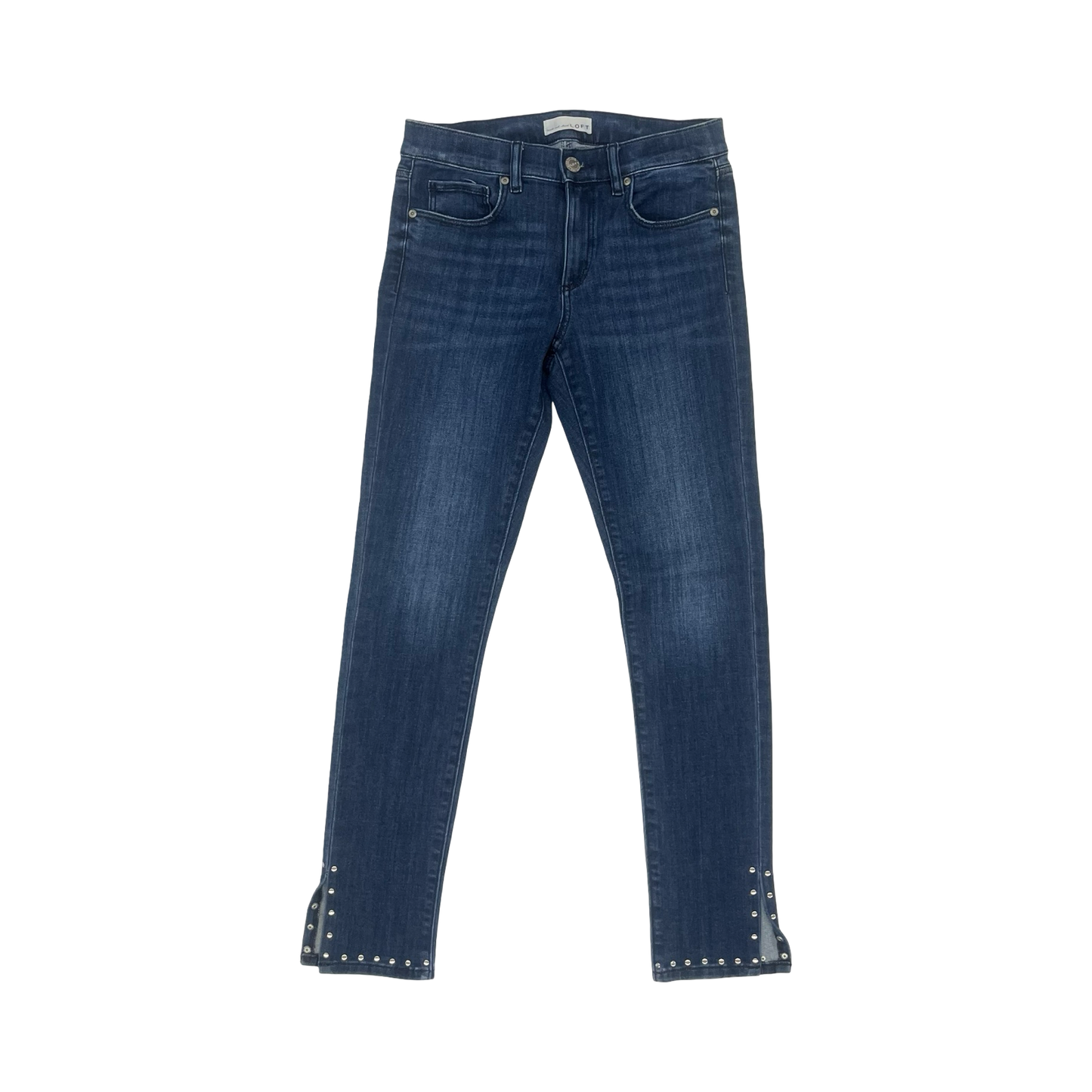 Jeans Skinny By Loft In Blue Denim, Size:2