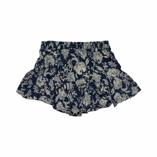 Skort By Angie In Blue & Cream, Size:L