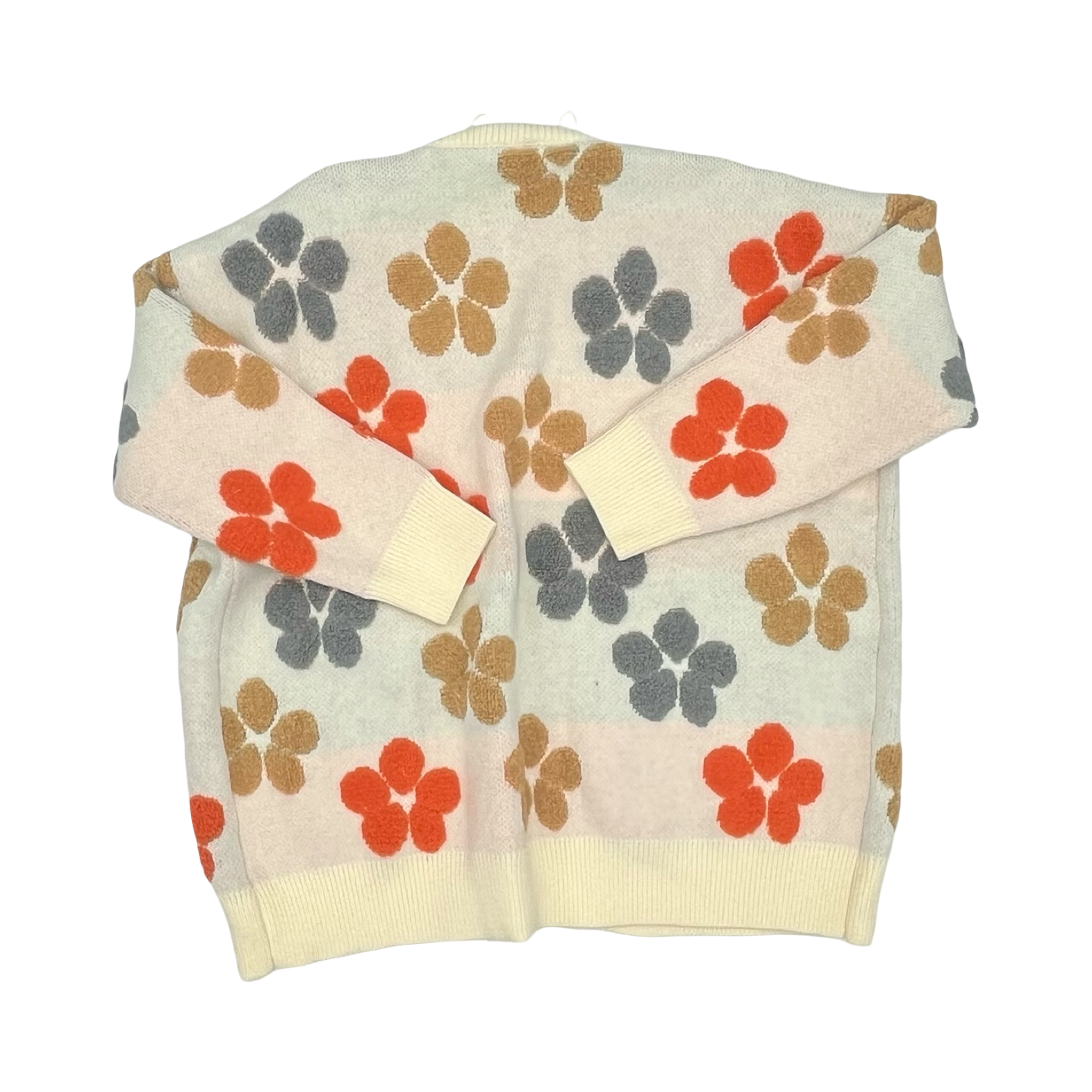 Sweater Cardigan By Clothes Mentor In Floral Print, Size:3X