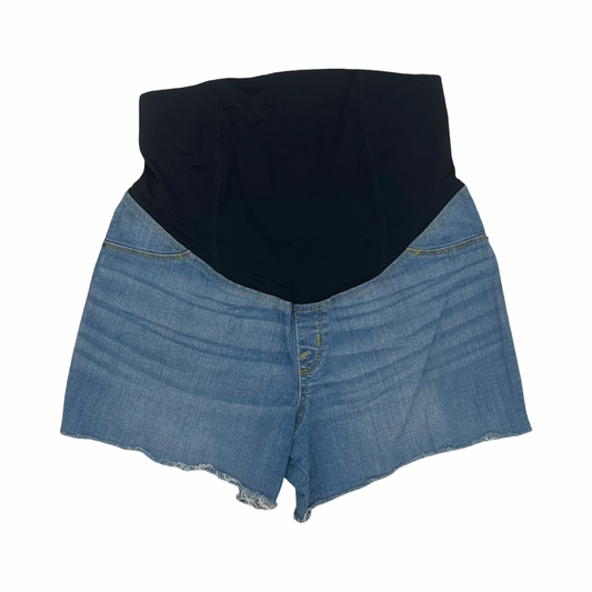 Mat Shorts By Isabel Maternity In Blue Denim, Size:10