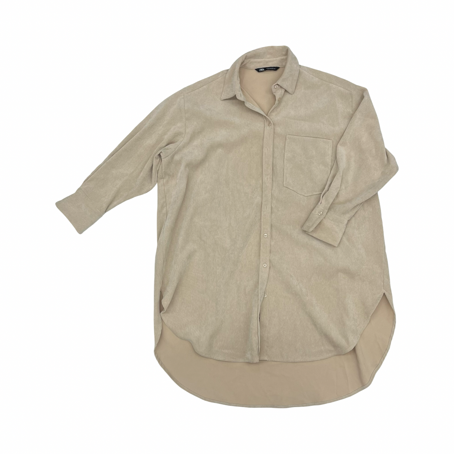 Dress Casual Short By Zara In Cream, Size:S
