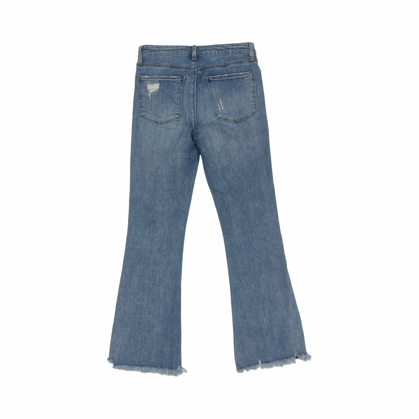 Jeans Flared By Kut In Blue Denim, Size:4