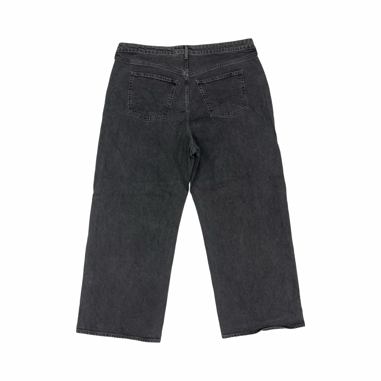 Jeans Wide Leg By Old Navy In Black Denim, Size:20