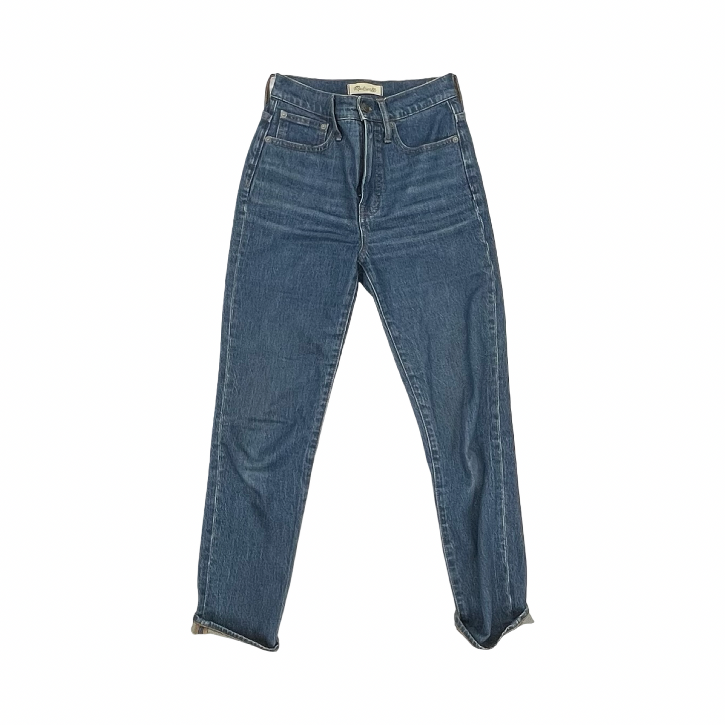 Jeans Straight By Madewell In Blue Denim, Size:0