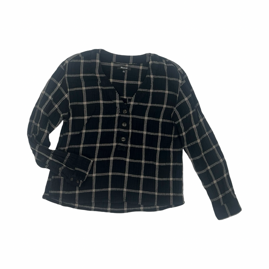 Top Ls By Madewell In Black & Brown, Size:M