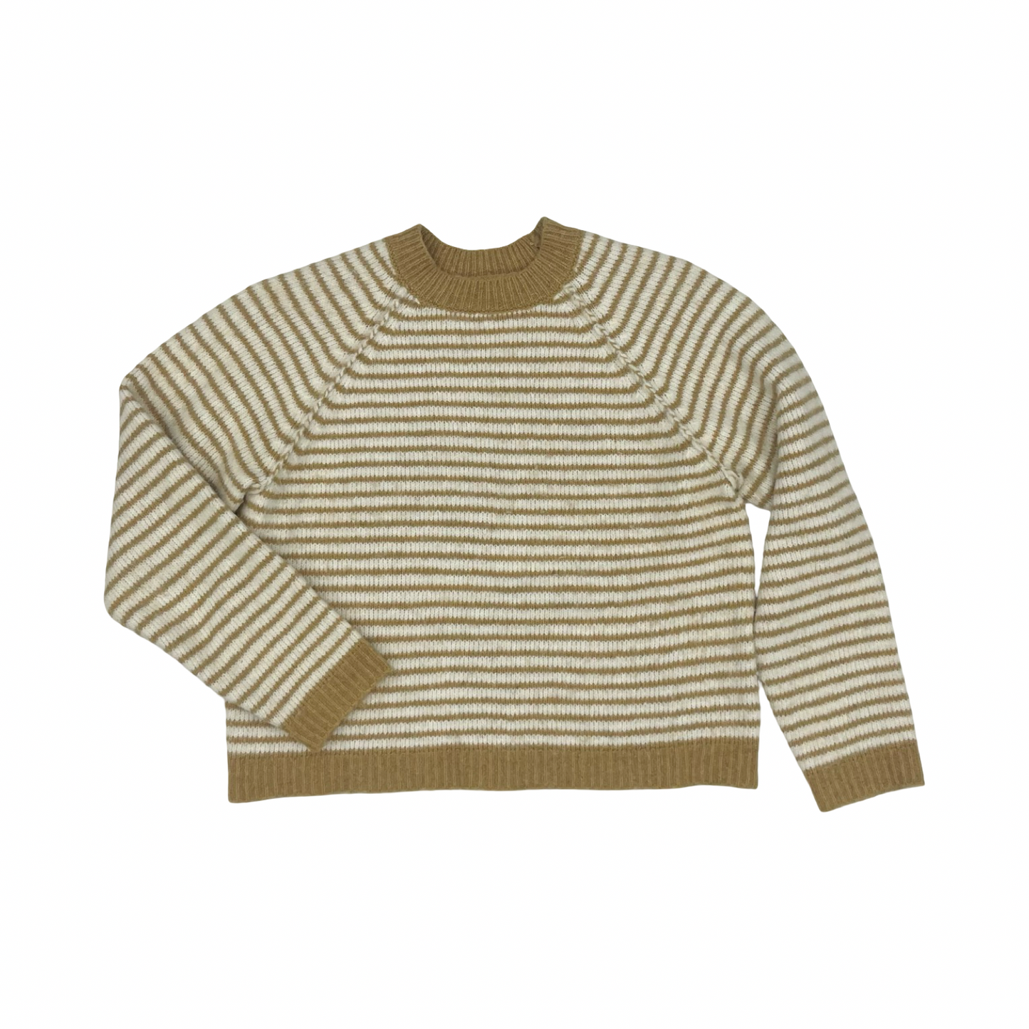 Sweater By American Eagle In Brown & Cream, Size:M