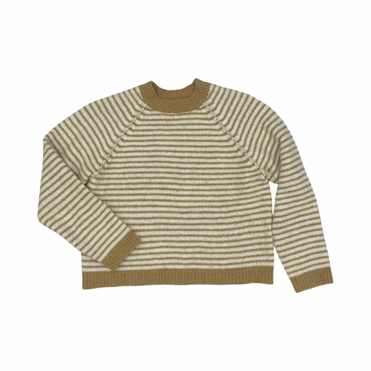 Sweater By American Eagle In Brown & Cream, Size:M