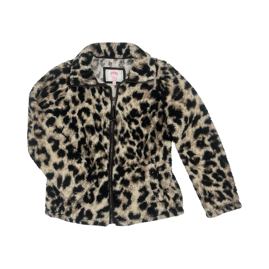 Jacket Faux Fur & Sherpa By Members Mark In Animal Print, Size:M