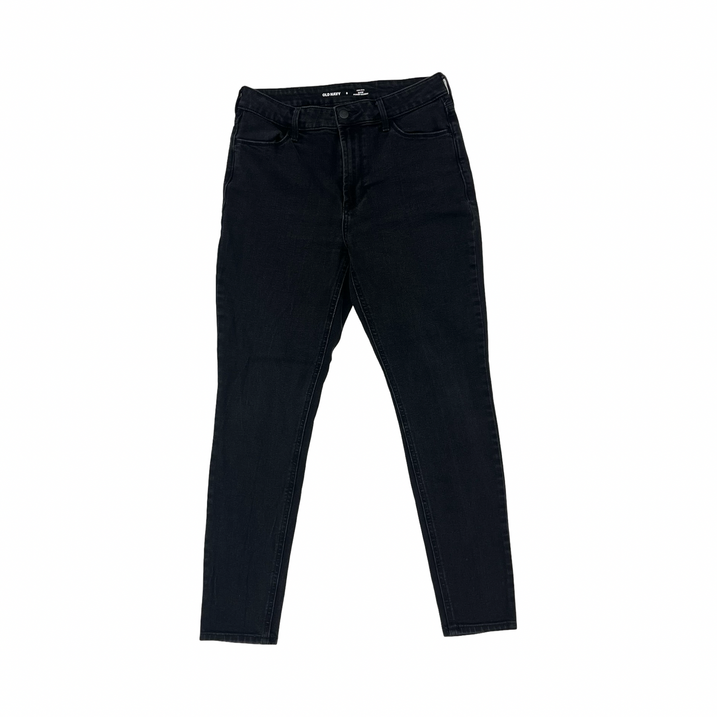 Jeans Skinny By Old Navy In Black Denim, Size:8