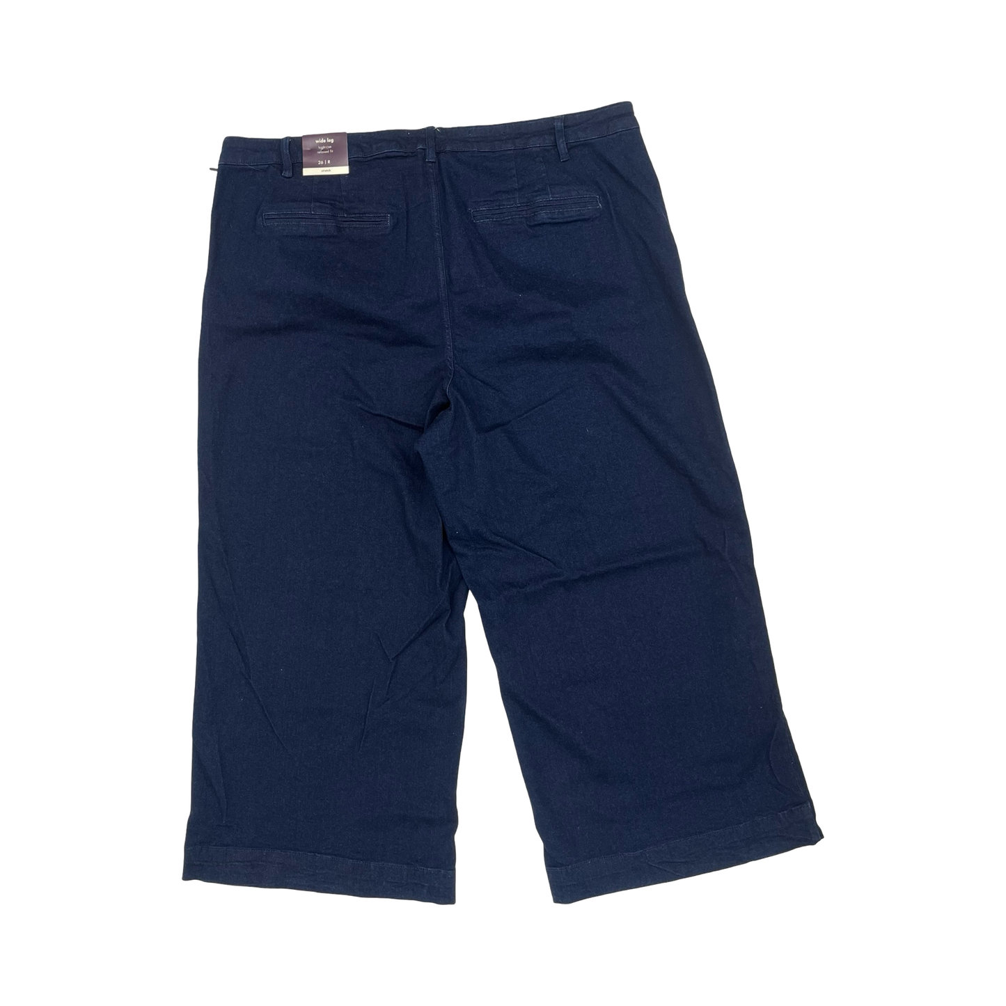 Jeans Wide Leg By Ava & Viv In Blue Denim, Size:26