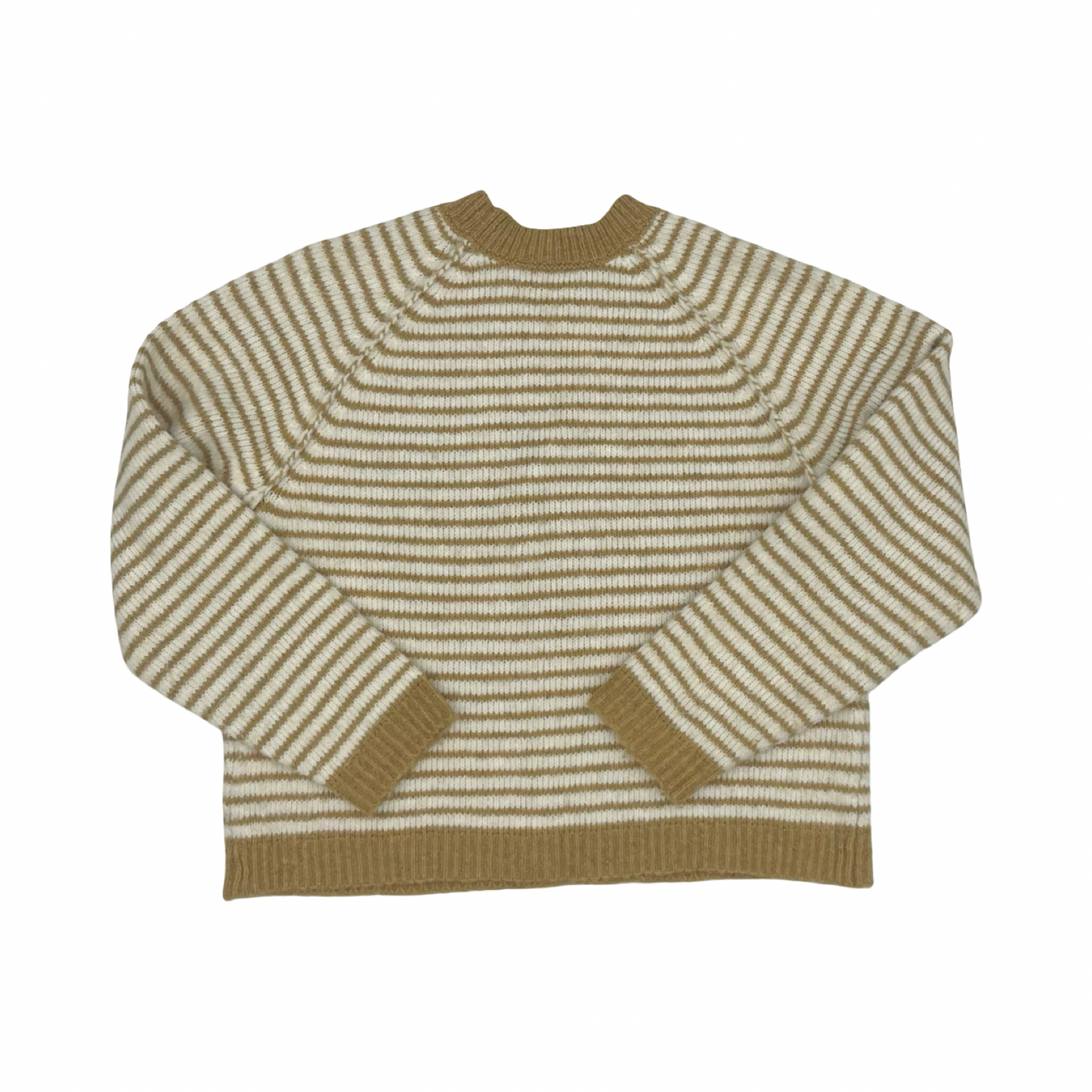 Sweater By American Eagle In Brown & Cream, Size:M