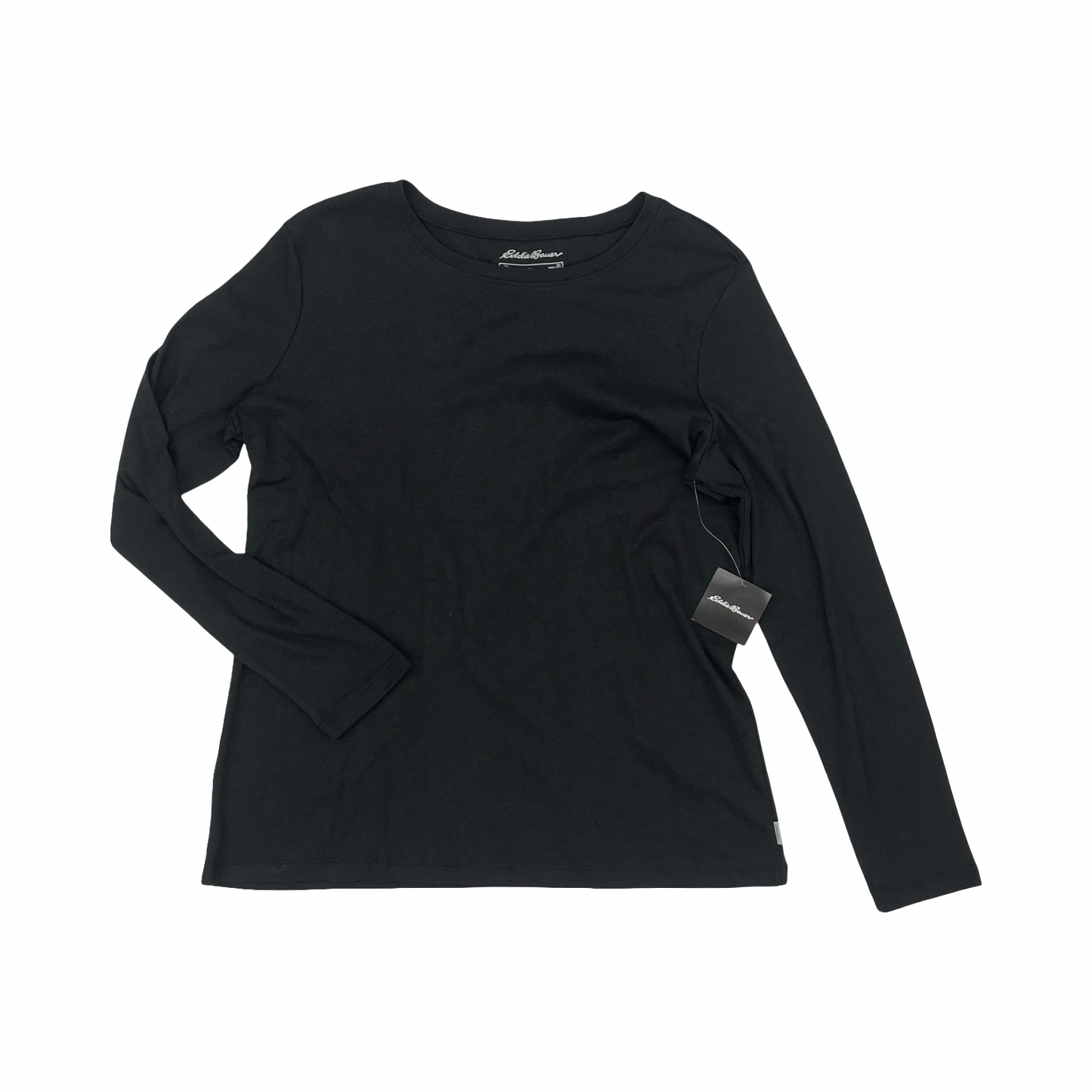 Top Ls Basic By Eddie Bauer In Black, Size:2X