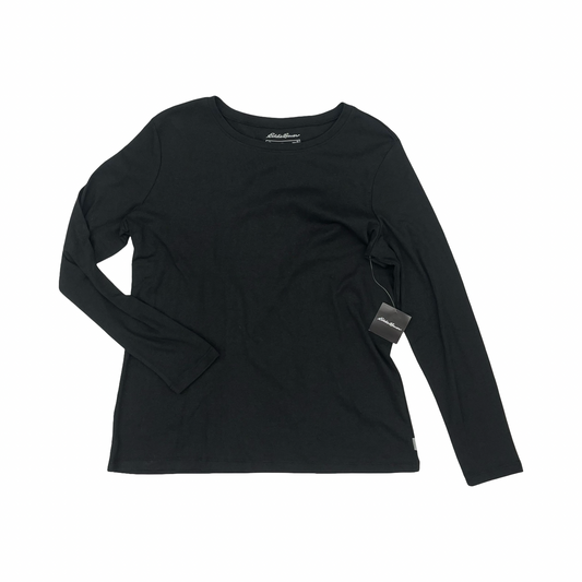 Top Ls Basic By Eddie Bauer In Black, Size:2X