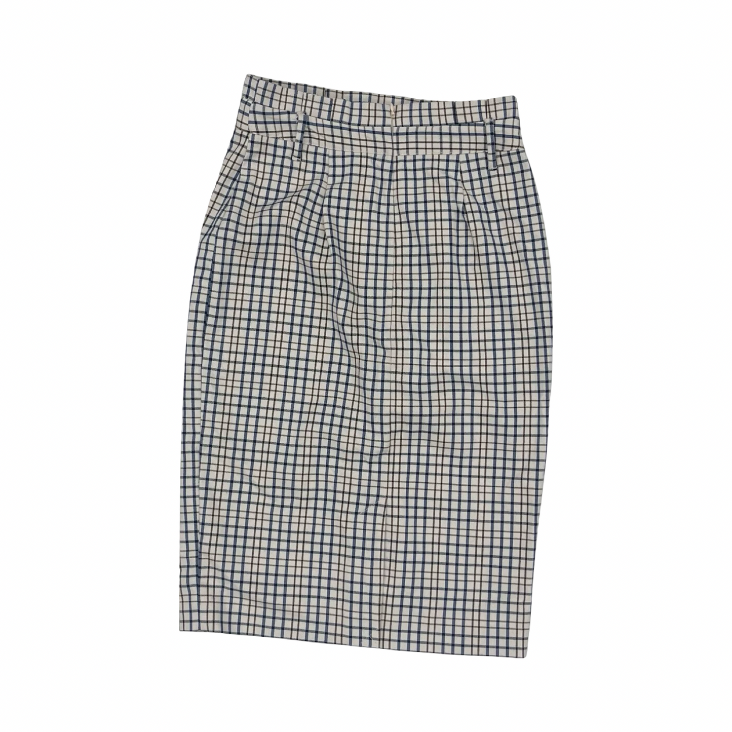 Skirt Midi By Ann Taylor In Blue & Cream, Size:2