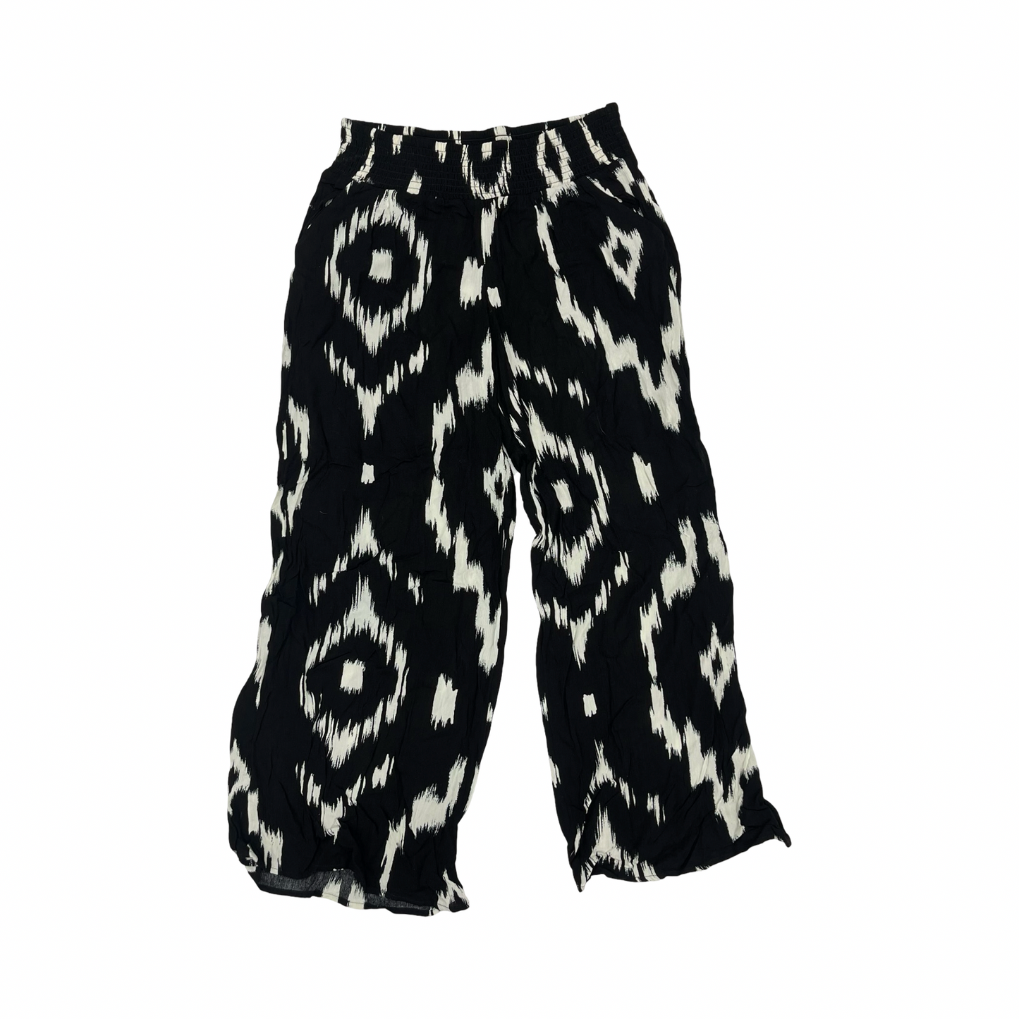 Pants Wide Leg By Maurices In Black & Cream, Size:M