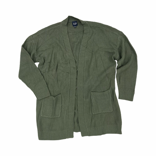 Sweater Cardigan By Gap In Green, Size:Xl