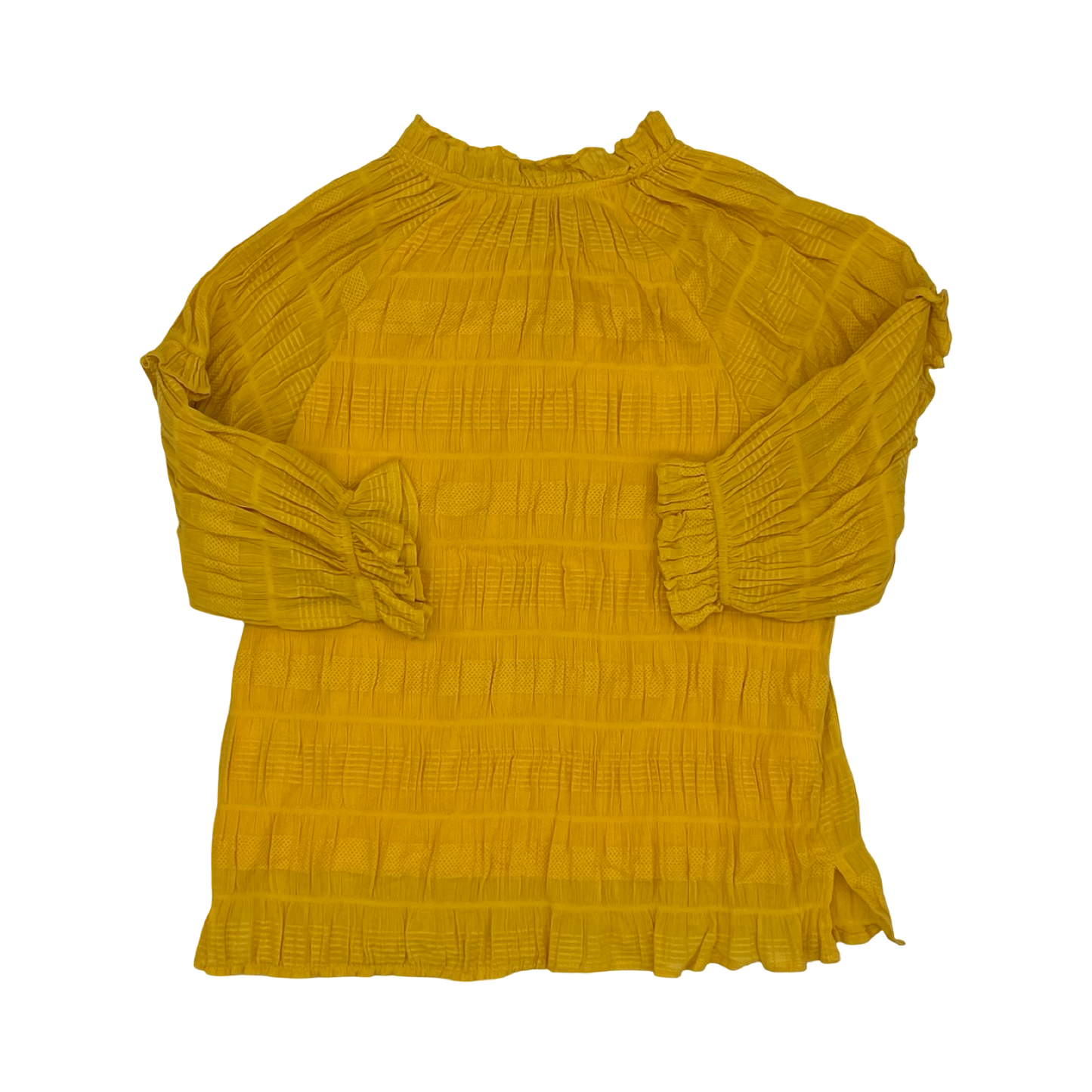 Blouse 3/4 Sleeve By Umgee In Yellow, Size:S
