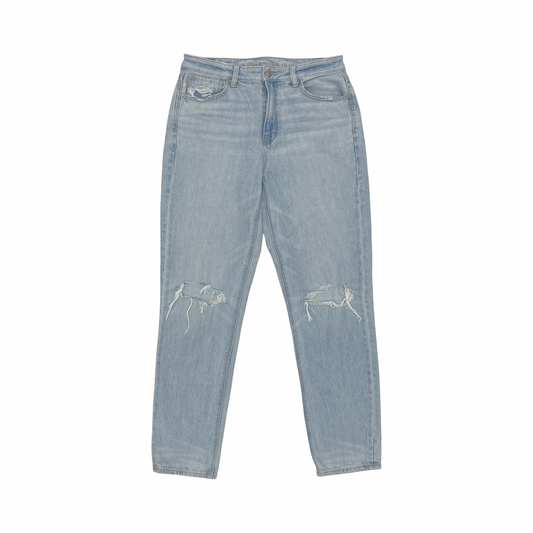 Jeans Straight By American Eagle In Blue Denim, Size:8L