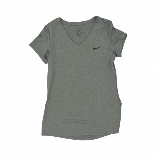 Athletic Top Ss By Nike In Grey, Size:L