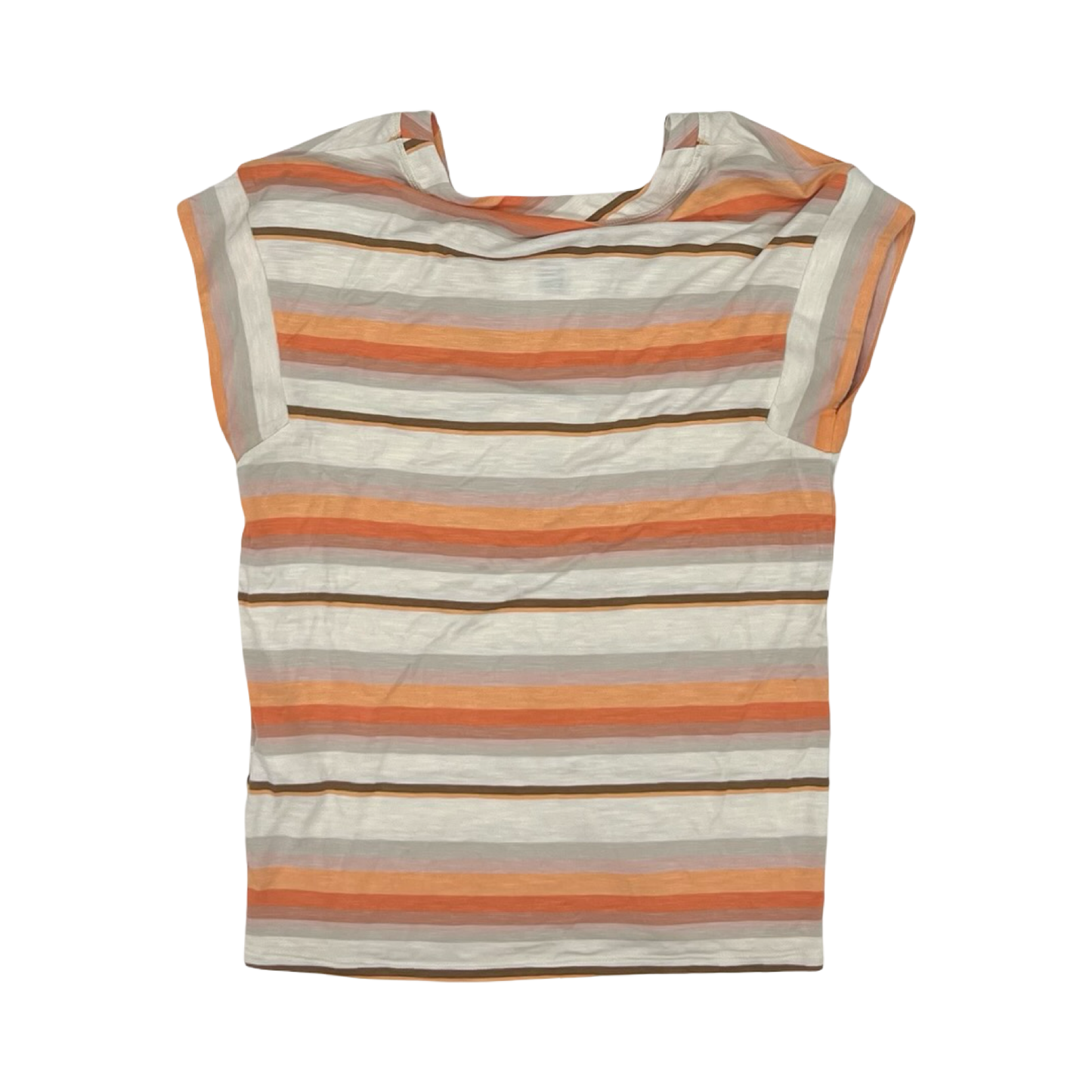 Top Sleeveless By White House Black Market In Orange & White, Size:Xxs