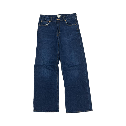 Jeans Straight By H&M In Blue Denim, Size:10