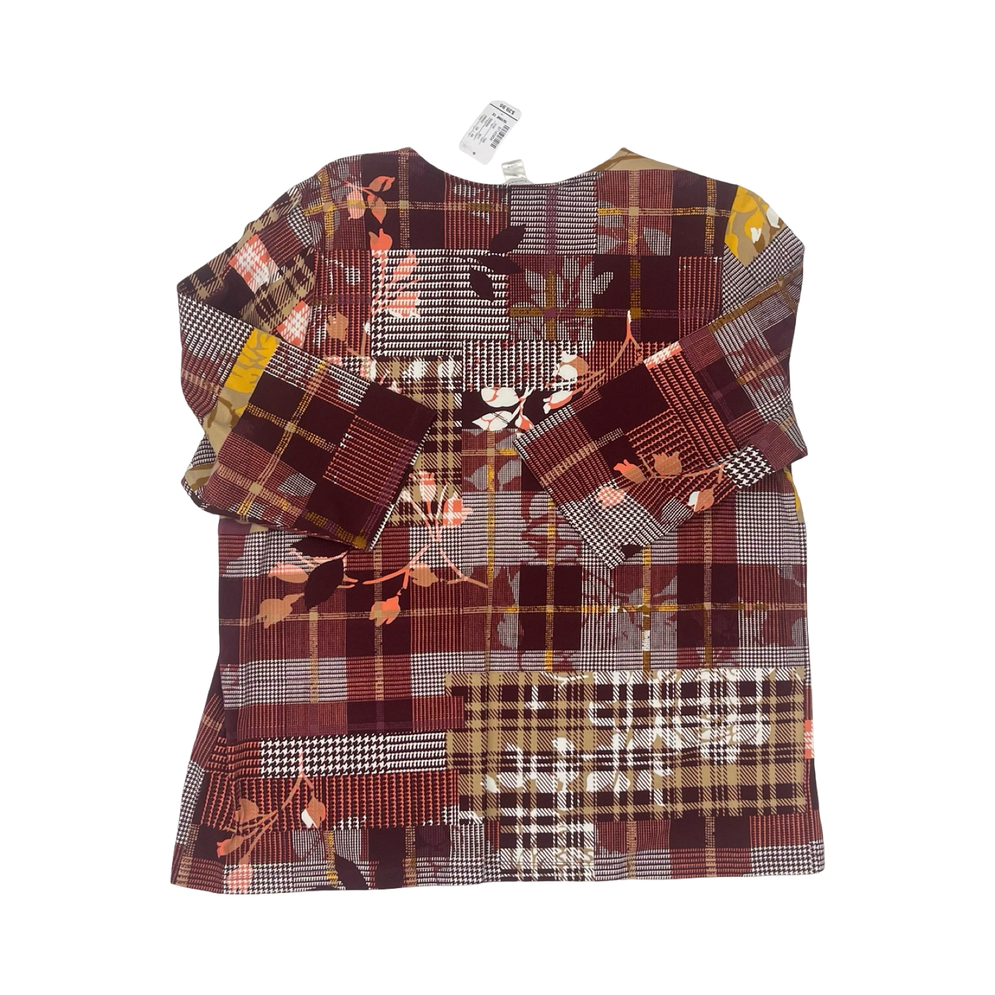 Top 3/4 Sleeve By Cj Banks In Red, Size:1X