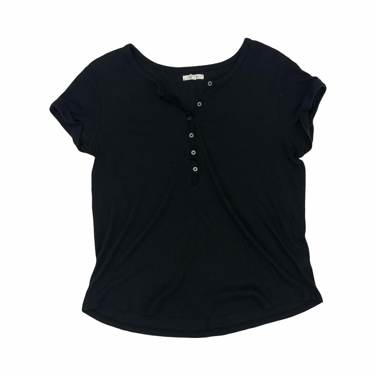 Top Ss Basic By Maurices In Black, Size:Xl