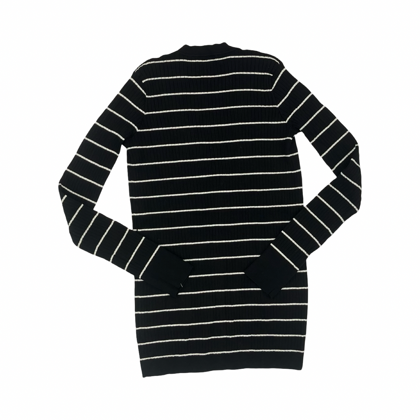 Sweater Cardigan By Vince In Black & White, Size:L