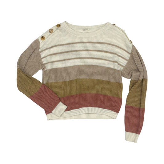 Sweater By Clothes Mentor In Striped Pattern, Size:Xl