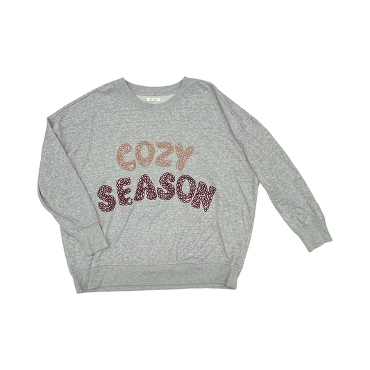 Sweatshirt Crewneck By Maurices In Grey, Size:2X