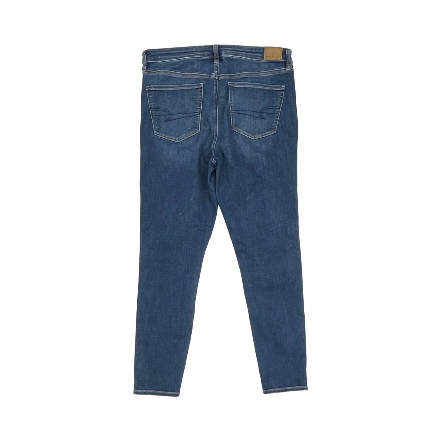 Jeans Jeggings By American Eagle In Blue Denim, Size:14