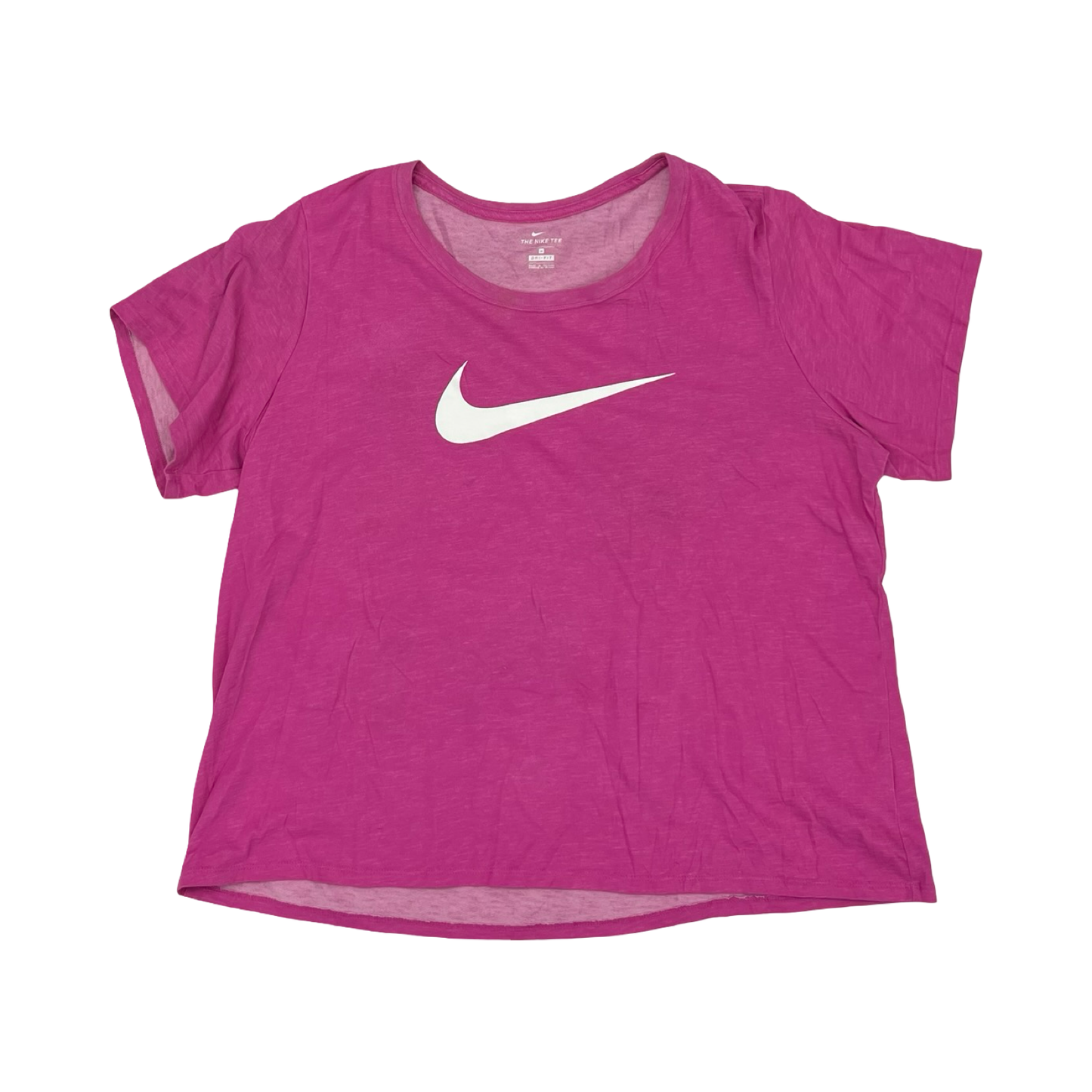 Athletic Top Ss By Nike In Pink, Size:2X