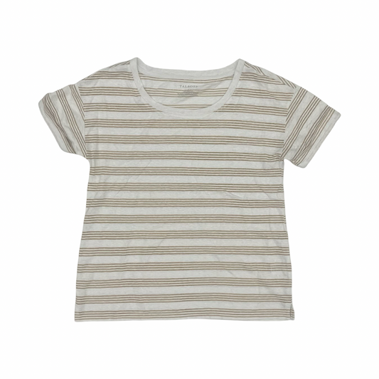 Top Ss By Talbots In Gold & White, Size:S