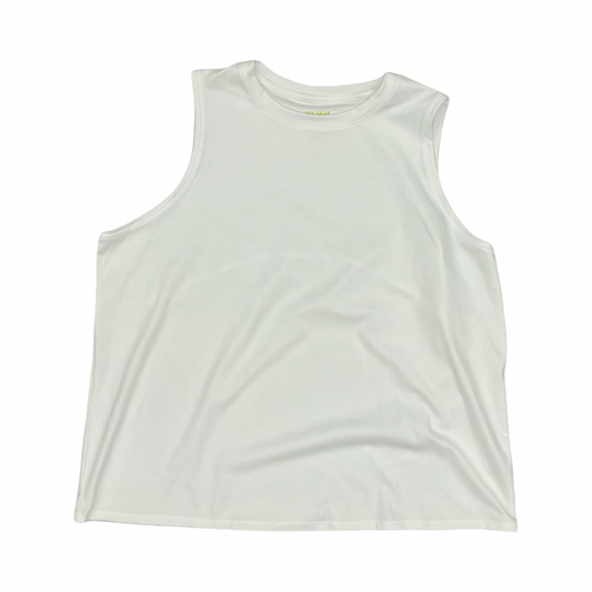 Athletic Tank Top By Tek Gear In Cream, Size:2X