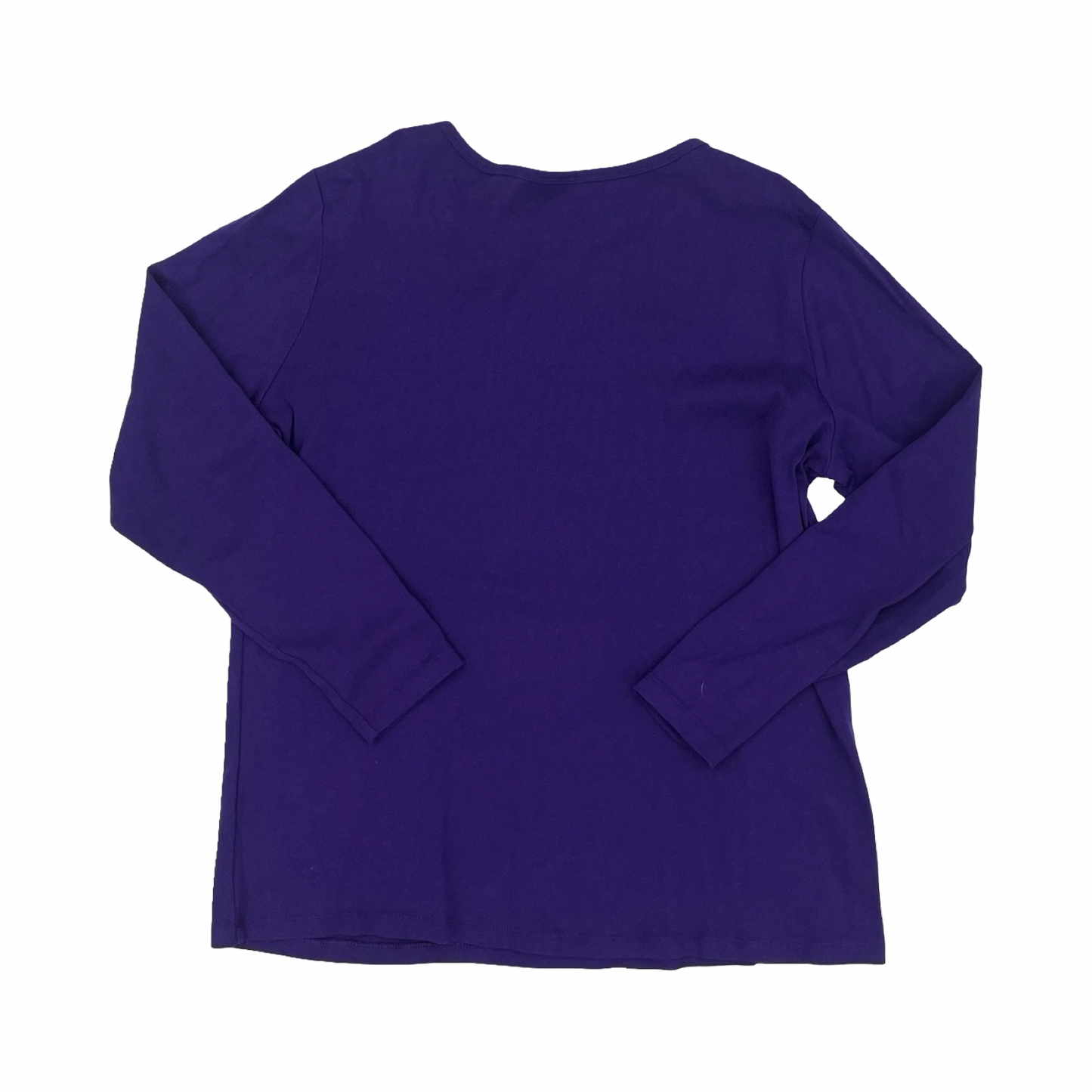 Top Ls Basic By St Johns Bay In Purple, Size:1X