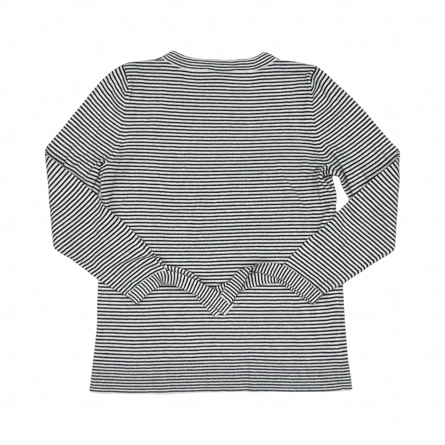 Top Ls By Loft In Blue & Cream, Size:Sp