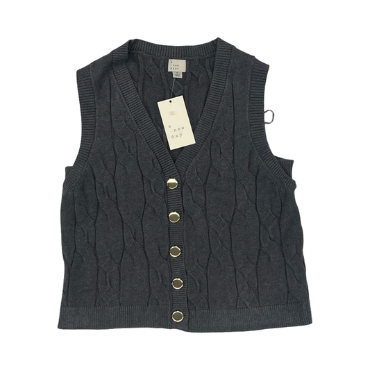 Vest Sweater By A New Day In Grey, Size:M