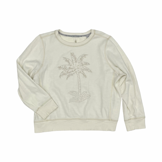 Sweatshirt Crewneck By Tommy Bahama In Cream, Size:Xl
